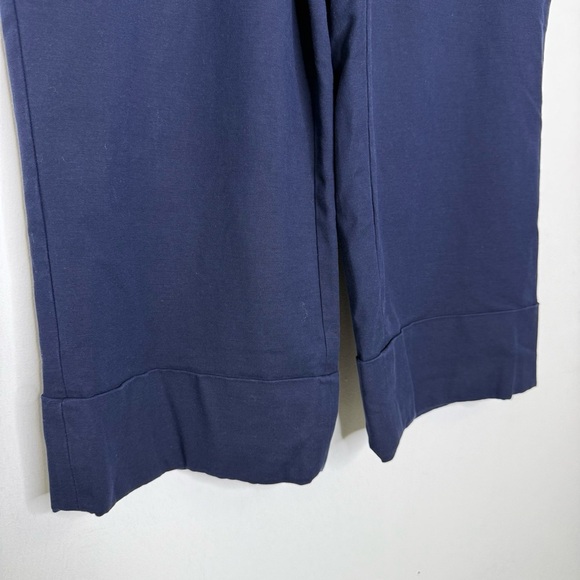 Boden Women’s Navy Tailored Turn-Up Trousers – Size 14 - Picture 7 of 8